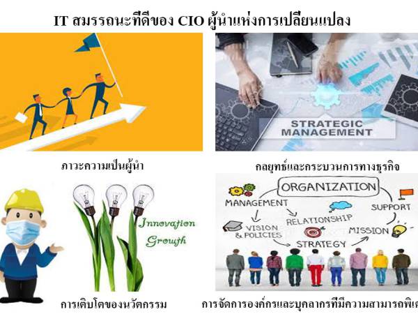 IT สมรรถนะที่ดีของ CIO ผู้นำแห่งการเปลี่ยนแปลงผู้ขับเคลื่อนนวัตกรรม