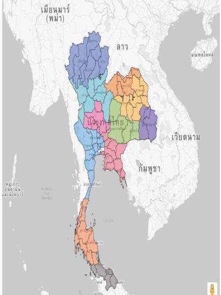 Looker studio 00001_ข้อมูลแผนที่แสดงพื้นที่รับผิดชอบระดับศูนย์และเขตของหน่วยงานราชการ แยกตามระดับกรม 