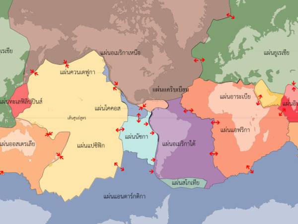 001 lithosphere การแปรสัณฐานแผ่นธรณีภาค (Plate tectonics) และการเคลื่อนที่