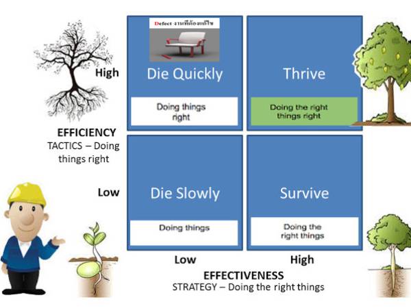 ประสิทธิภาพ (Efficient) กับประสิทธิผล (Effective)