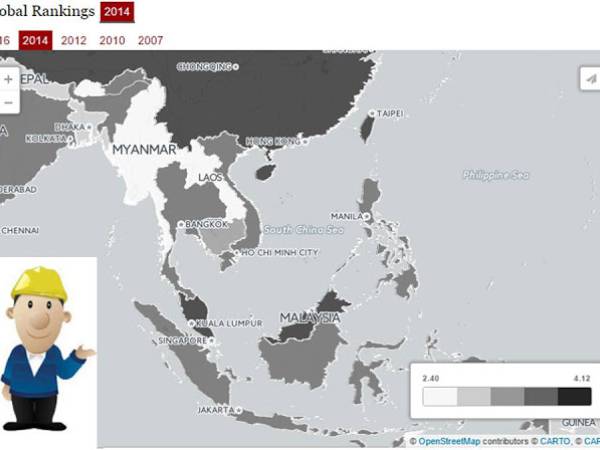 lpi ดัชนีวัดความสามารถด้านโลจิสติกส์ (LPI) กลุ่มประเทศอาเซียน ปี 2014