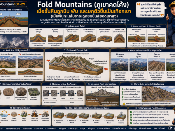 Mountain101-29 ภูเขาคดโค้ง (Fold Mountains)