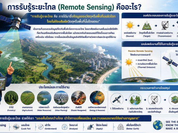 rs101-02 หลักการทำงานของ Remote Sensing