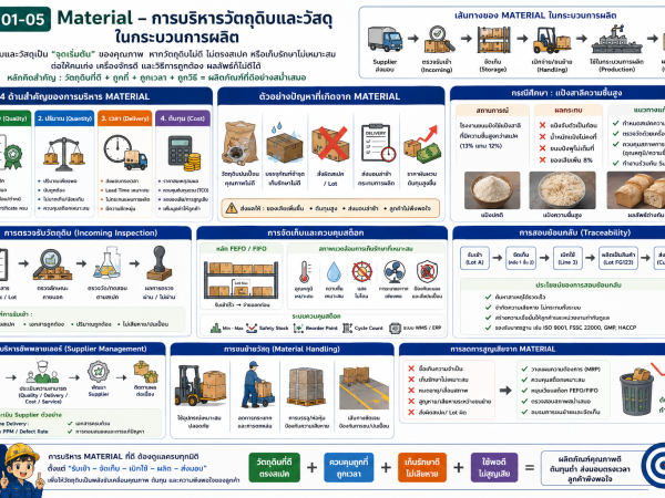 4M101-06 Method – การบริหารวิธีการและมาตรฐานในกระบวนการผลิต