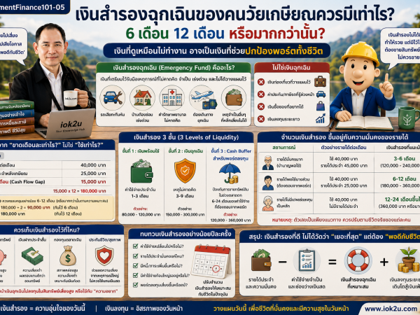 rf-05 เงินสำรองฉุกเฉินของคนวัยเกษียณควรมีเท่าไร?