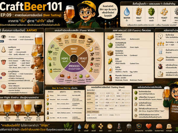 CraftBeer-09 ศาสตร์แห่งการชิมเบียร์ (Beer Tasting) จากการ “ดื่ม” สู่การ “เข้าใจ” เบียร์